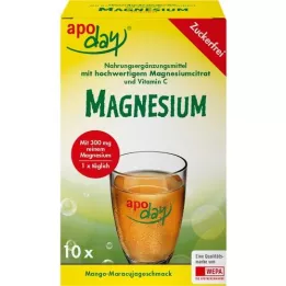 APODAY Magnezij mango-pasijonka brez sladkorja v prahu, 10X4,5 g