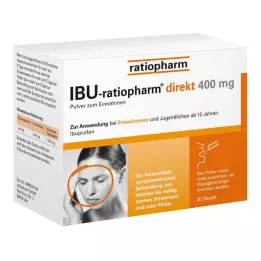 IBU-RATIOPHARM direct 400 mg prašek za peroralno uporabo, 20 kos