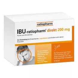 IBU-RATIOPHARM direct 200 mg prašek za peroralno uporabo, 20 kos