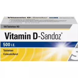 VITAMIN D SANDOZ 500 IE tablete, 100 kos