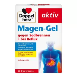 DOPPELHERZ Želodčni gel proti zgagi+refluksu, 20 kom