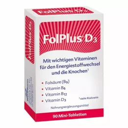 FOLPLUS+D3 tablete, 90 kos