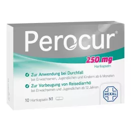 PEROCUR 250 mg trde kapsule, 10 kos