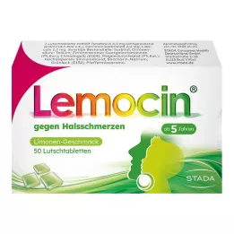 LEMOCIN pastile proti vnetemu grlu, 50 kom