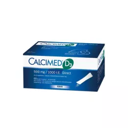 CALCIMED D3 500 mg/1000 I.E. direktne granule, 60 kos
