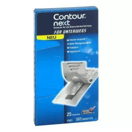 CONTOUR Testni lističi Next Sensors posamično pakirani, 25 kos