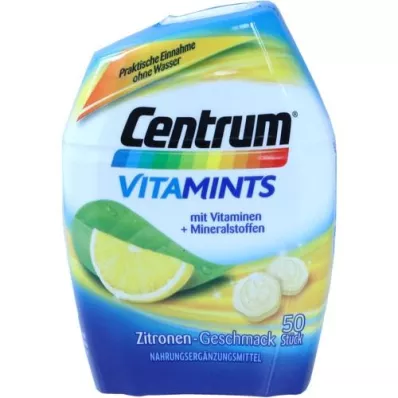 CENTRUM Vitamints žvečljive tablete z okusom limone, 50 kos