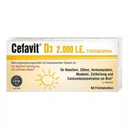 CEFAVIT D3 2.000 IE filmsko obložene tablete, 60 kos