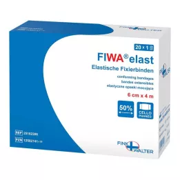 FIXIERBINDE elastika 6 cmx4 m celofanirana, 1 kos