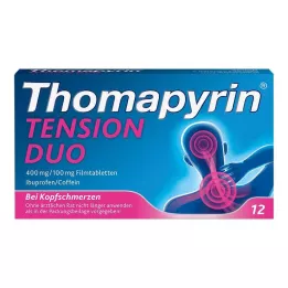 THOMAPYRIN TENSION DUO 400 mg/100 mg filmsko obložene tablete, 12 kom