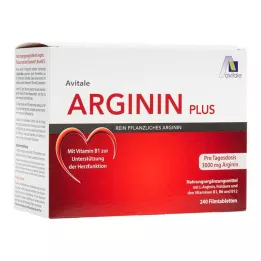 ARGININ PLUS Vitamin B1+B6+B12+folna kislina filmsko obložene tablete, 240 kos
