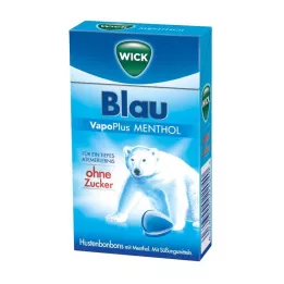 WICK BLAU Mentolovi bonboni brez sladkorja Clickbox, 46 g