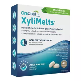 ORACOAT XyliMelts lepljive tablete mild mint, 40 kos