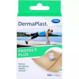 DERMAPLAST PROTECT PLUS Obliž za rane 6x10 cm, 10 kos