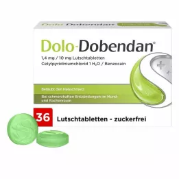 DOLO-DOBENDAN 1,4 mg/10 mg pastile, 36 kos