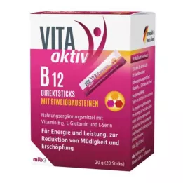 VITA AKTIV B12 direktne palčke z beljakovinskimi gradniki, 20 kos