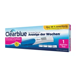 CLEARBLUE Test nosečnosti z določanjem tedna, 1 kos