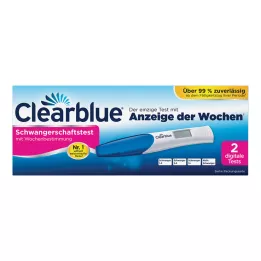 CLEARBLUE Test nosečnosti z določanjem tedna, 2 kom
