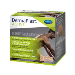 DERMAPLAST Aktivni kineziološki trak 5 cmx5 m bež, 1 kos