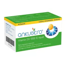 ANKUBERO Vitamin D3 1000 IE tekoče kapsule, 60 kosov