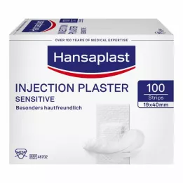 HANSAPLAST Sensitive injekcijski obliž 1,9x4 cm, 100 kos