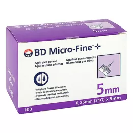 BD MICRO-FINE+ peresne igle 0,25x5 mm, 100 kos