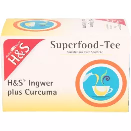 H&amp;S Filter vrečka Ingver plus kurkuma, 20X1,25 g
