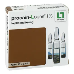 Procaine-Loges 1% raztopina za injiciranje ampule, 10X2 ml