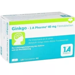 GINKGO-1A Pharma 40 mg filmsko obložene tablete, 120 kos