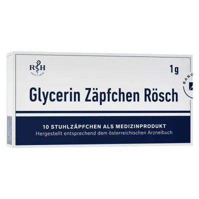 Glicerinske supozitorije Rösch 1 g proti zaprtju, 10 kos Glicerinske supozitorije Rösch 1 g proti zaprtju, 10 kos