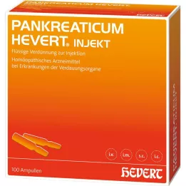 PANKREATICUM Hevert injekt ampule, 100 kosov