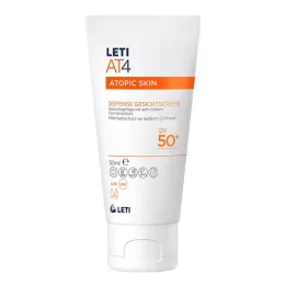 LETI AT4 obrambna krema za obraz SPF 50+, 50 ml