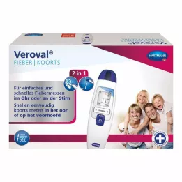 VEROVAL Infrardeči klinični termometer 2v1, 1 kos