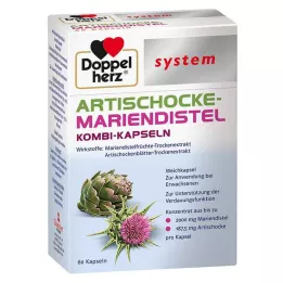 DOPPELHERZ Artičoka-Milk Thistle system mehke kapsule, 60 kos