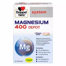 DOPPELHERZ Magnezij 400 Depot sistem tablete, 60 kos
