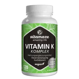 VITAMIN K1+K2 kompleks visokoodmerne veganske kapsule, 120 kos