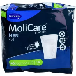 MOLICARE Premium MEN Blazinica 2 kapljici, 14 kos