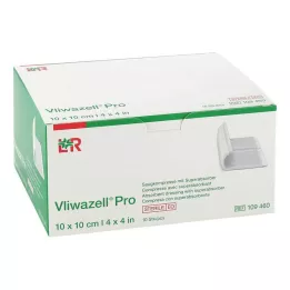 VLIWAZELL Pro supervpojna kompresa sterilna 10x10 cm, 10 kos