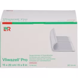 VLIWAZELL Pro supervpojna kompresa sterilna 15x20 cm, 10 kos