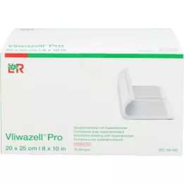 VLIWAZELL Pro supervpojna kompresa sterilna 20x25 cm, 10 kos
