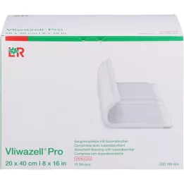 VLIWAZELL Pro supervpojna kompresa sterilna 20x40 cm, 10 kos