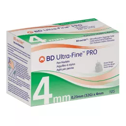 BD ULTRA-FINE PRO Peresne igle 4 mm 32 G 0,23 mm, 105 kos