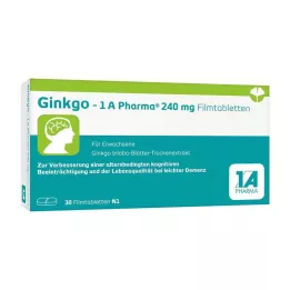 GINKGO-1A Pharma 240 mg filmsko obložene tablete, 30 kos