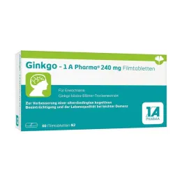 Ginkgo – 1 A Pharma® 240 mg filmsko obložene tablete, 60 kos