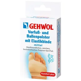 Gehwol podloga za sprednji del in podplat stopala z elastičnim povojem srednje, 1 kos
