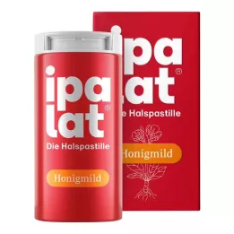 IPALAT Pastile za grlo med blage brez mentola brez sladkorja, 40 kos