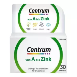 CENTRUM A-cink tablete, 30 kos