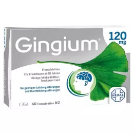 GINGIUM 120 mg filmsko obložene tablete, 60 kos