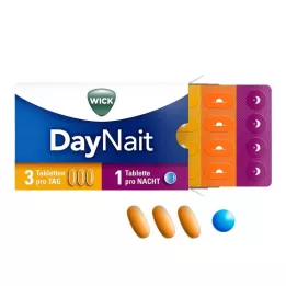 WICK DayNait filmsko obložene tablete, 16 kom