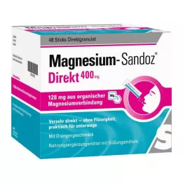 MAGNESIUM SANDOZ Direkt 400 mg palčke, 48 kos